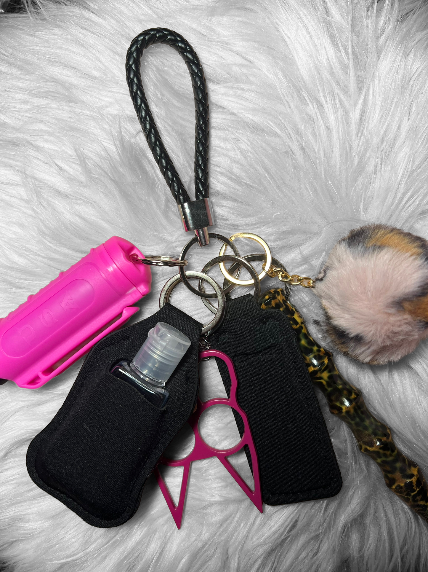 Pretty girl self defense keychain
