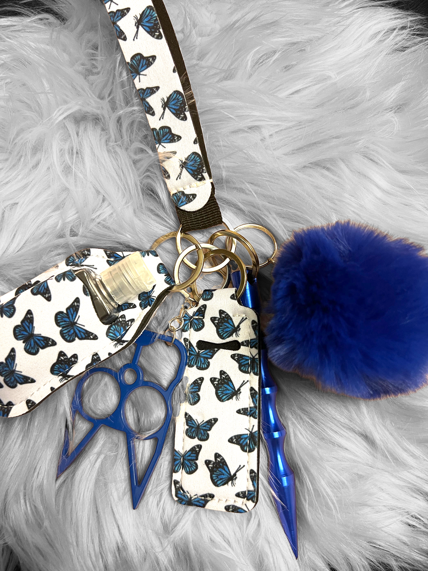 Butterfly paradise self defense keychain