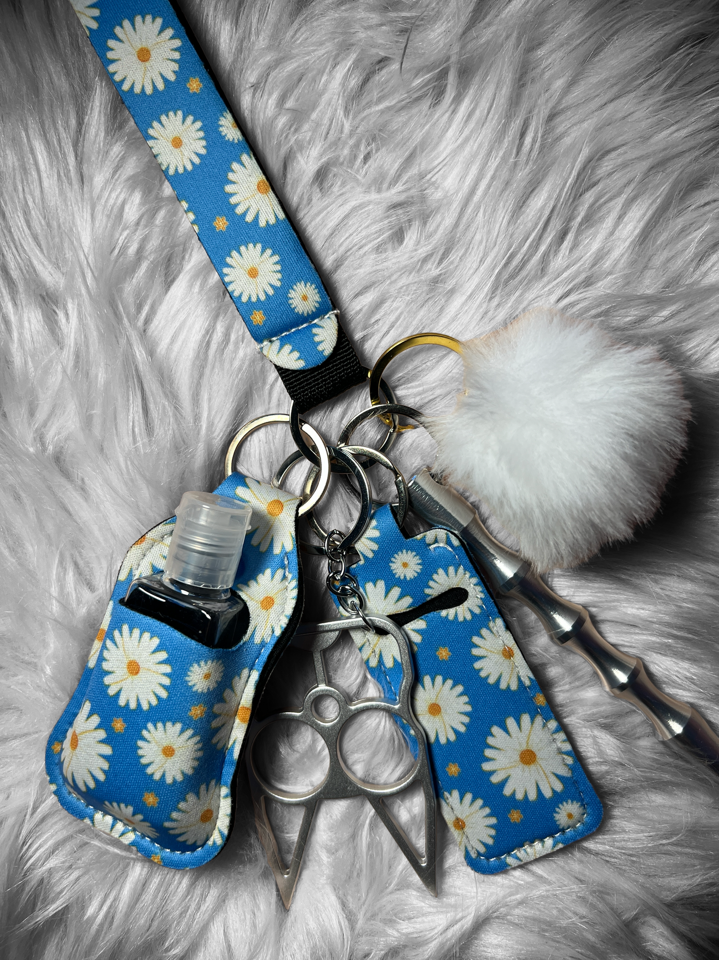 Sunflower Beauty self defense keychain