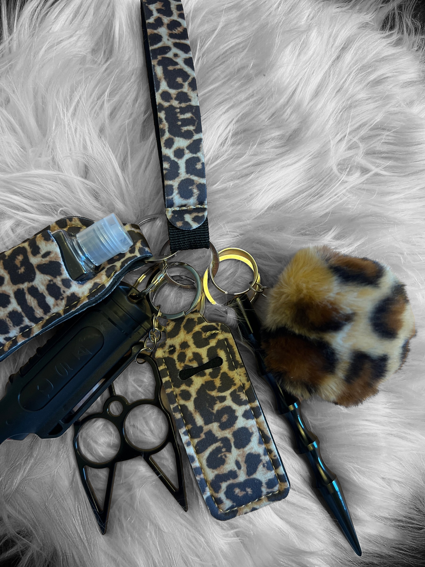 Cheetah Princess self defense keychain