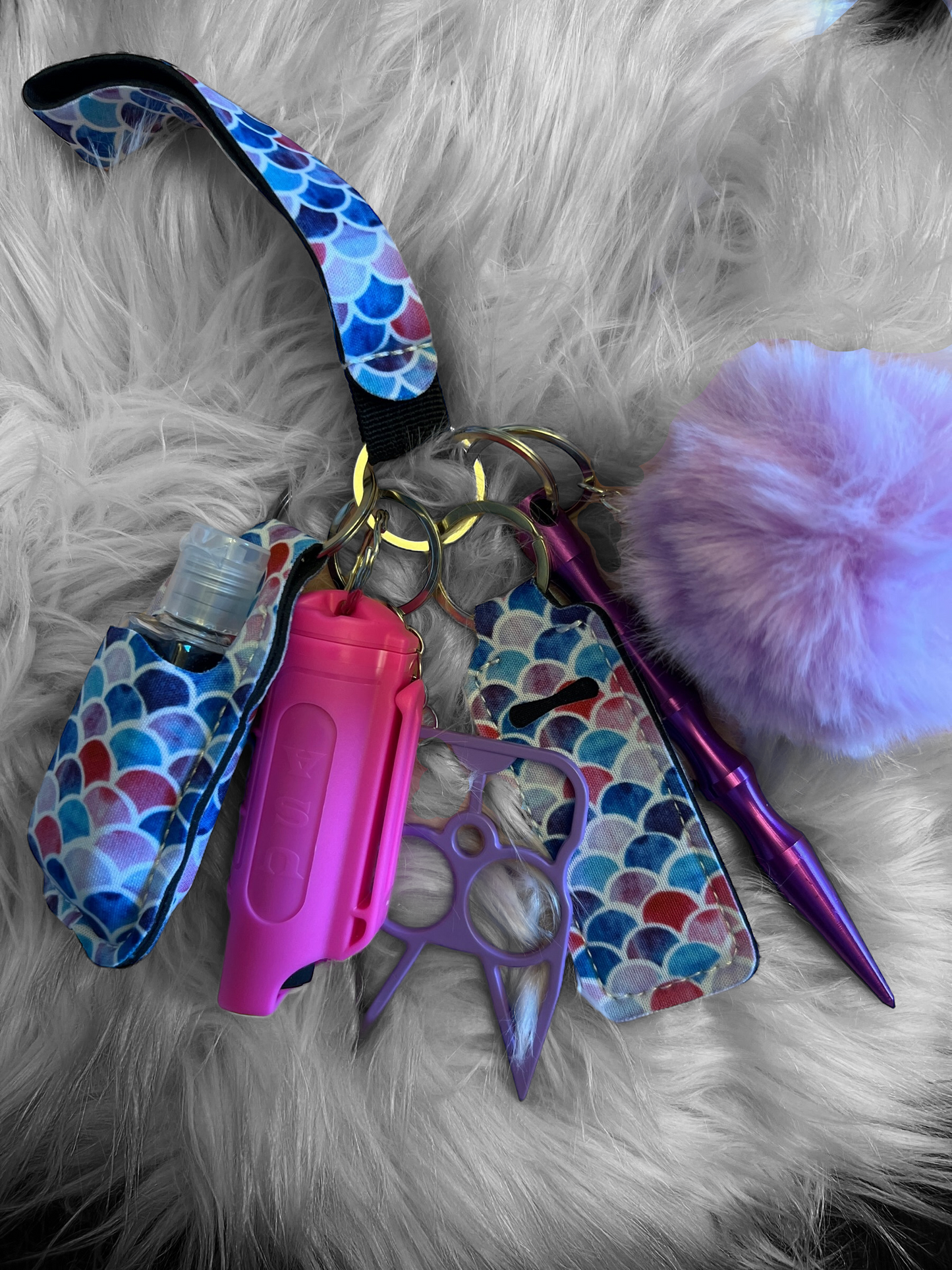 Mermaid dream self defense keychain
