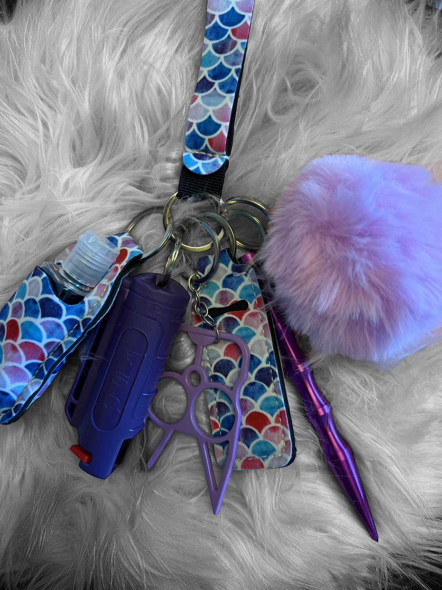 Mermaid dream self defense keychain