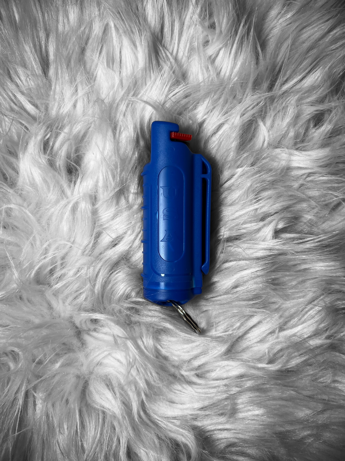 Blue pepper spray