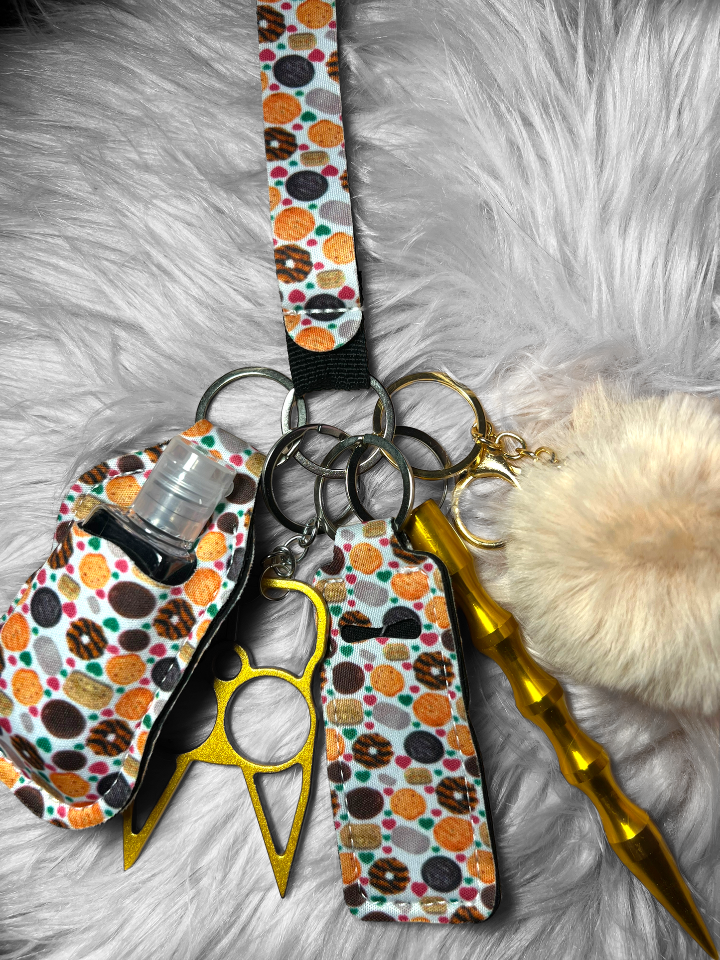 Donut Craze self defense keychain