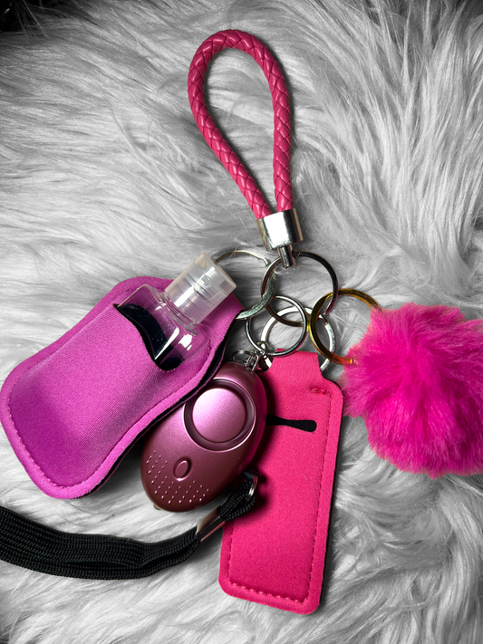 Lovely safety alarm keychain