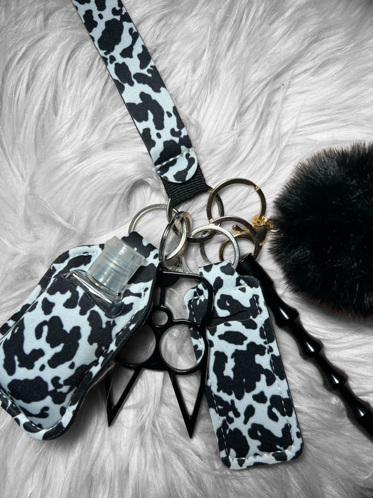 Cowgirl self defense keychain