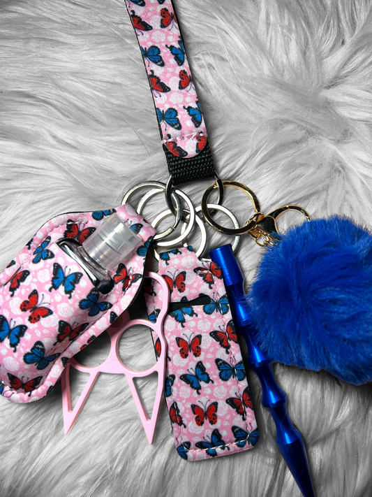 Cutest butterfly self defense keychain