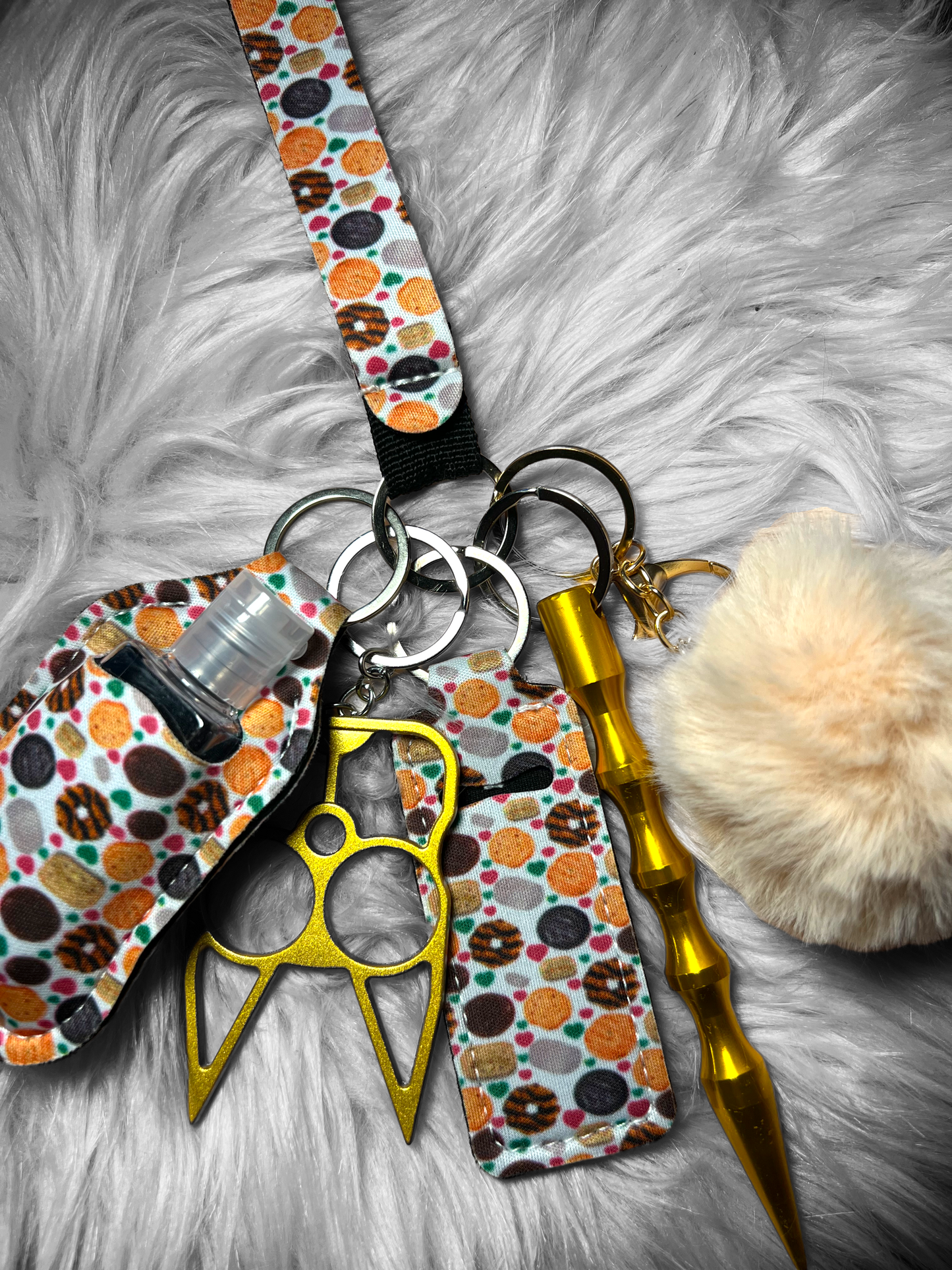 Donut Craze self defense keychain