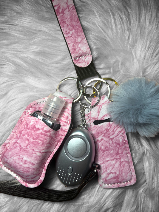 Mauve safety keychain