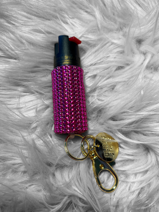 Pink Jeweled Pepper spray