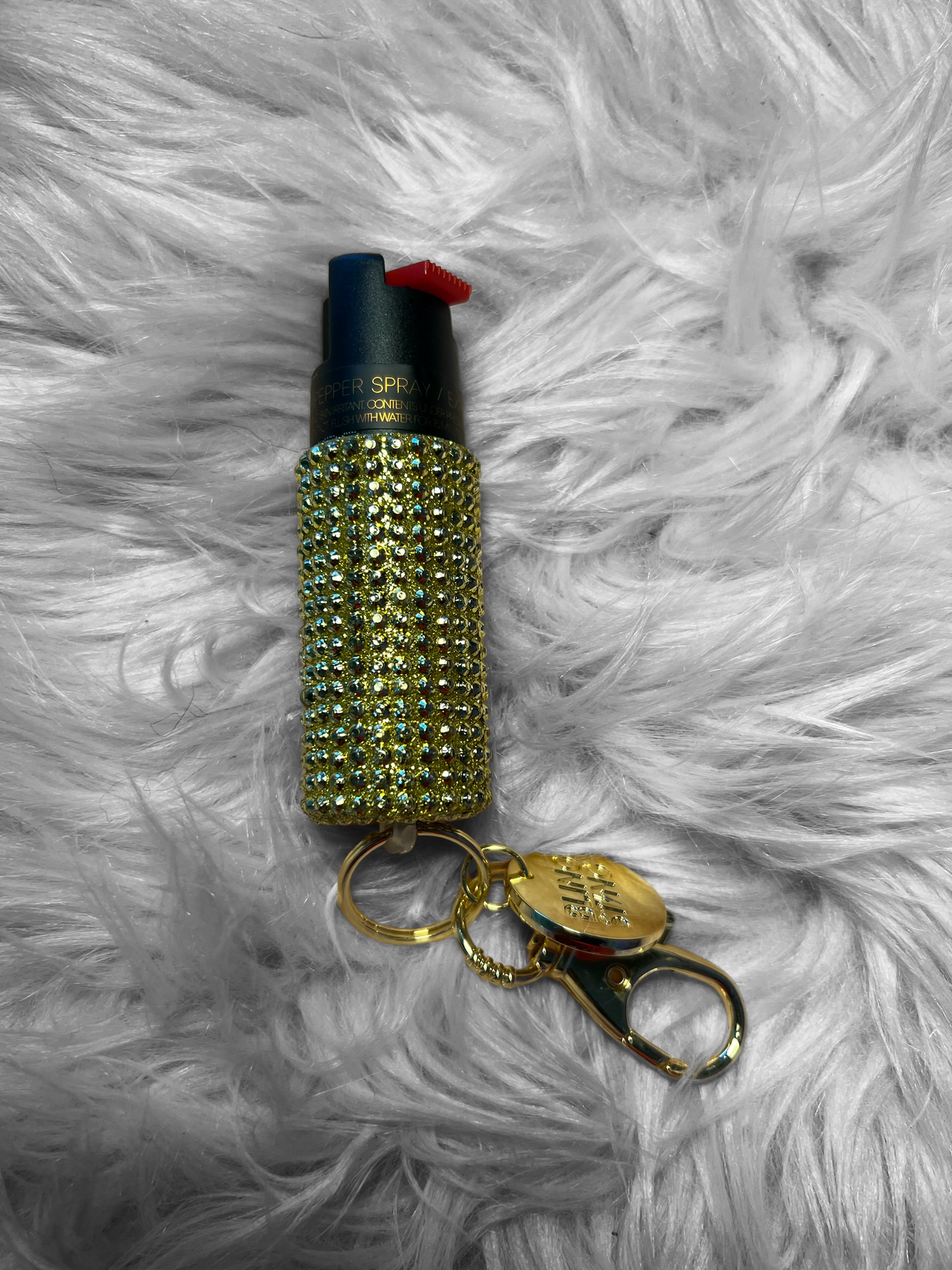 Gold Jeweled Pepper spray