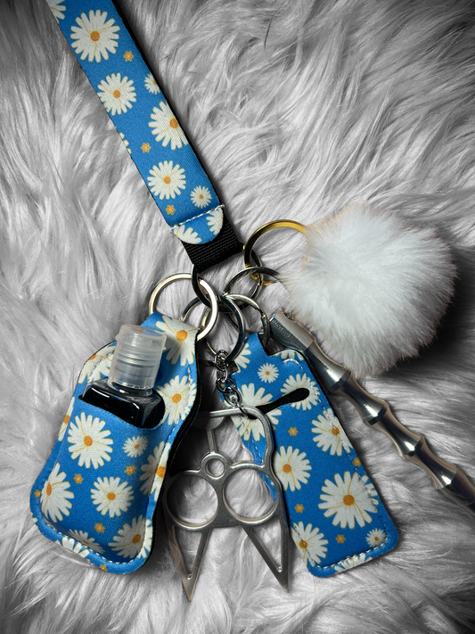Sunflower Beauty self defense keychain