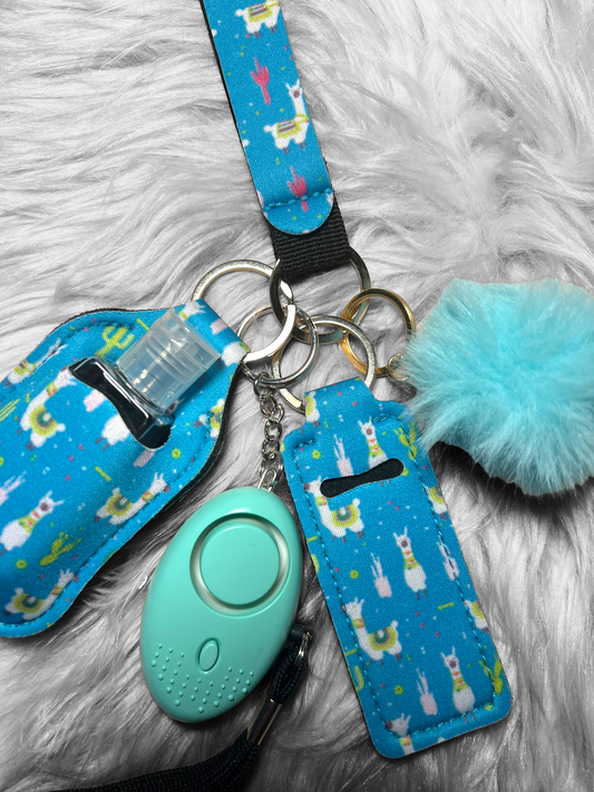 No drama llama safety alarm keychain