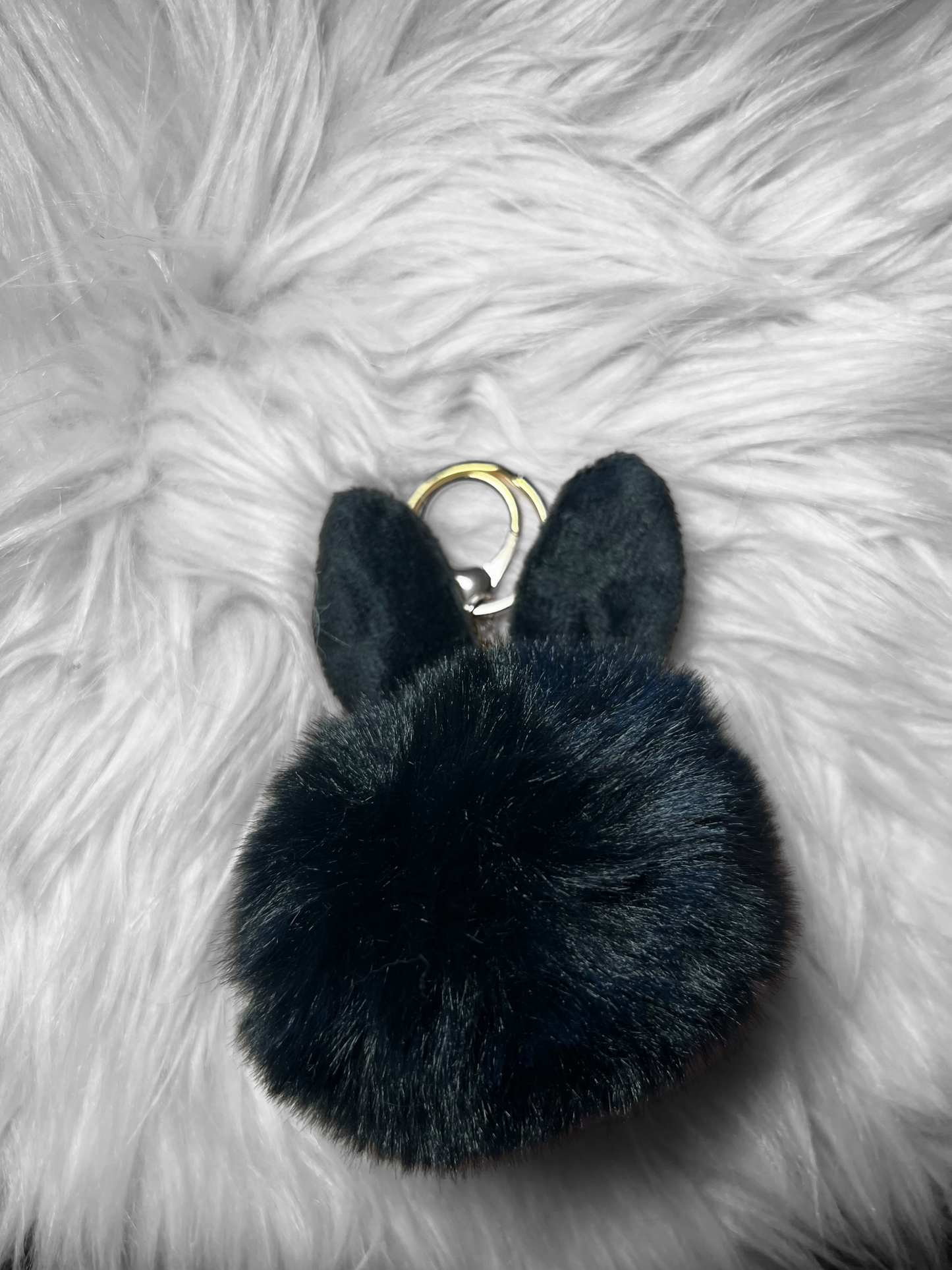 Black Bunny pom pom
