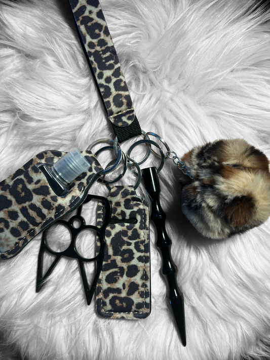Cheetah Princess self defense keychain