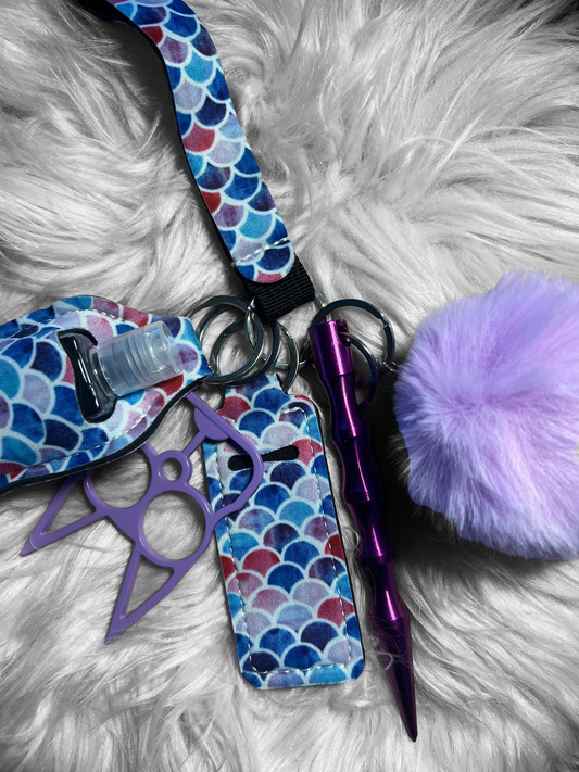 Mermaid dream self defense keychain